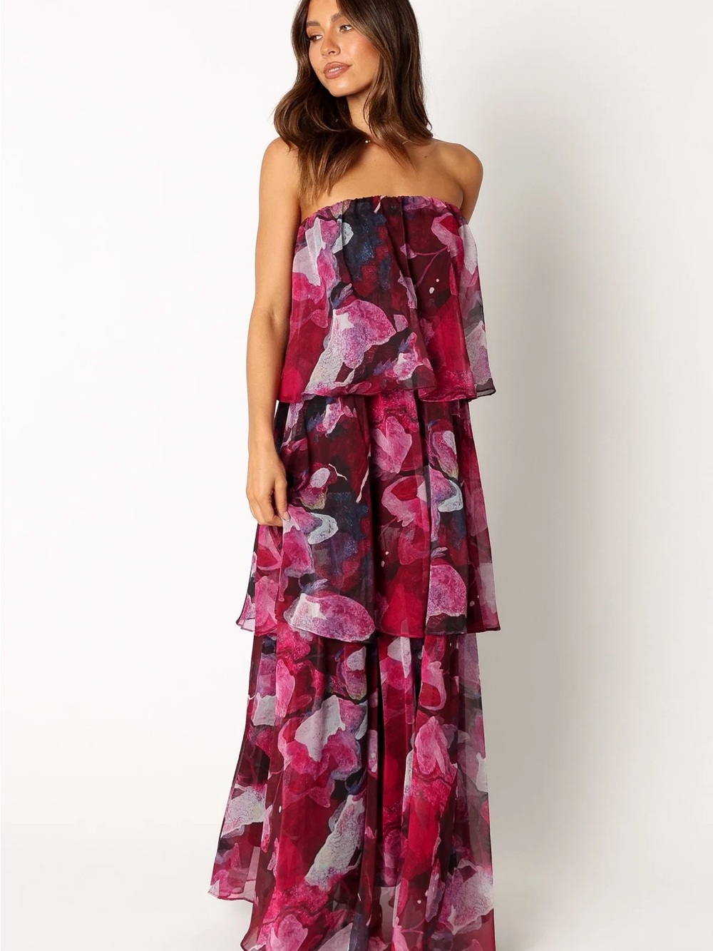 Petal & Pup Bloom Strapless Maxi Dress